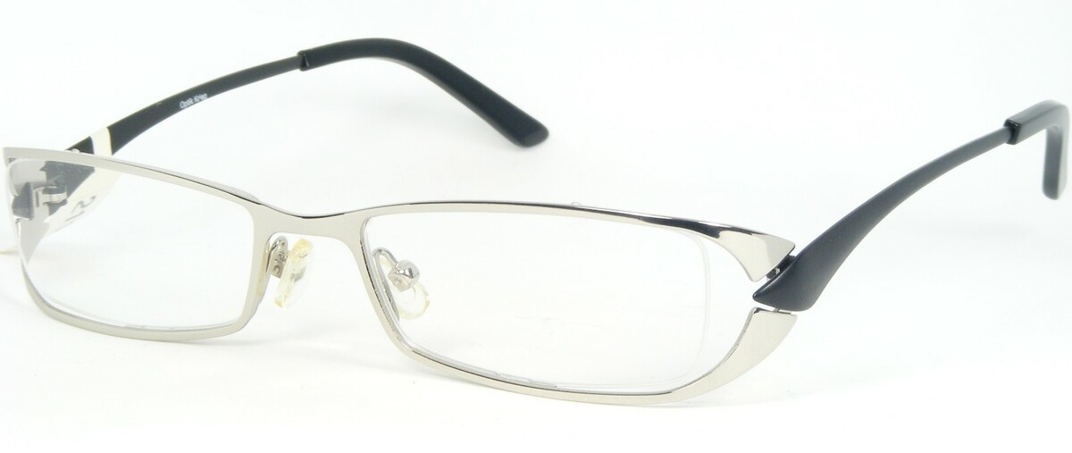 Optik Krieg OU 93.338.03 Silber/Schwarze Brille 51-18-136mm Deutschland - $66.32