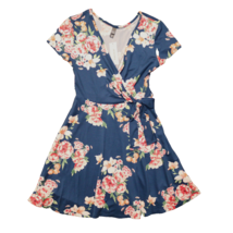 Francesca&#39;s Collections Floral Mini Dress Blue Pink Size XXS NEW - £11.52 GBP