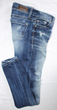 Daytrip Jeans Women&#39;s Blue Denim Virgo Skinny Distressed Jeans Size 25R - £13.23 GBP