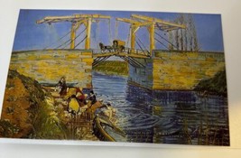Vincent Van Gogh The Langlos Bridge Postcard 3.5 X 5.5 Mr. Paper Unused - £1.55 GBP