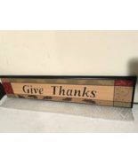 Fall Wood Wall Sign - Give Thanks - $512.88 MXN