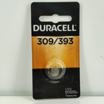 Duracell 309/393 Silver Oxide Button Long-Lasting Battery 1.5 Volt 1 Count - £5.56 GBP