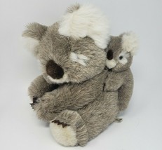 Korimco Toys Realistic Mom &amp; Baby Koala Bear Brown Grey Stuffed Animal Plush Toy - £36.63 GBP