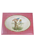 Vintage Holly Hobbie Jewelry Trinket Red And White Checkered Jewelry Trinket Box - $29.69