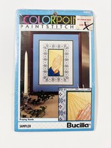 Bucilla Colorpoint Paint Stitching Kit Praying Hands 63653 New 1992 Bible - $11.17