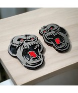 Red Eye Reaper Car Truck Emblem Badge Matte Black on Black Custom Pack of 2 - €29,59 EUR