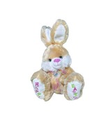 Dan Dee 14&quot; Plush Hoppy Hopster Brown Collector Choice Easter Rabbit Emb... - $66.90