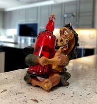 Drunken Horse Wine Bottle Holder Barware 9&quot; Item #69001 - $35.59