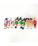 Vintage Hallmark Clothespin Soldier Ornaments Set Of 9 Hand-Painted 1980... - $34.64