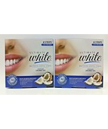 Ultimate White Whitening Dental Strips Infused With Coconut Oil 6 Strips 2X - $19.85 CAD