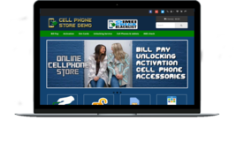 Turnkey Website - Online CELL PHONE STORE - Online Bill Pay - £235.20 GBP