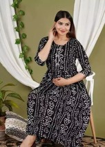 Attractive Pregnant / Maternity Women Kurti Gown Suit Easy baby Feeding Dress - £30.54 GBP