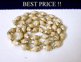 Tulsi Bead Bracelet Mala Silver Chain Tulsi ~Basil Rosary Used In Medical 00 - £35.60 GBP