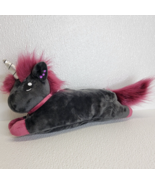 Corimori Ruby the Punk Unicorn Plush Zip Pencil Pouch Makeup Pouch Black... - $50.83