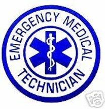 Emergency Medical Technician Inside Window Static Star Of Life 3&quot; Decal - £2.77 GBP