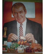 Vintage Air France Jet Jimmy Stewart 2 Page Print Magazine Advertisement... - $186.86 MXN