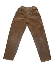H&amp;M Girls Corduroy Pants Relaxed Elastic Waist Sz 8 Brown Excellent Condition - £9.89 GBP