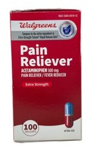 Walgreens Extra Strength Pain Reliever 100 Gelcaps Exp 10/2025 - £15.76 GBP