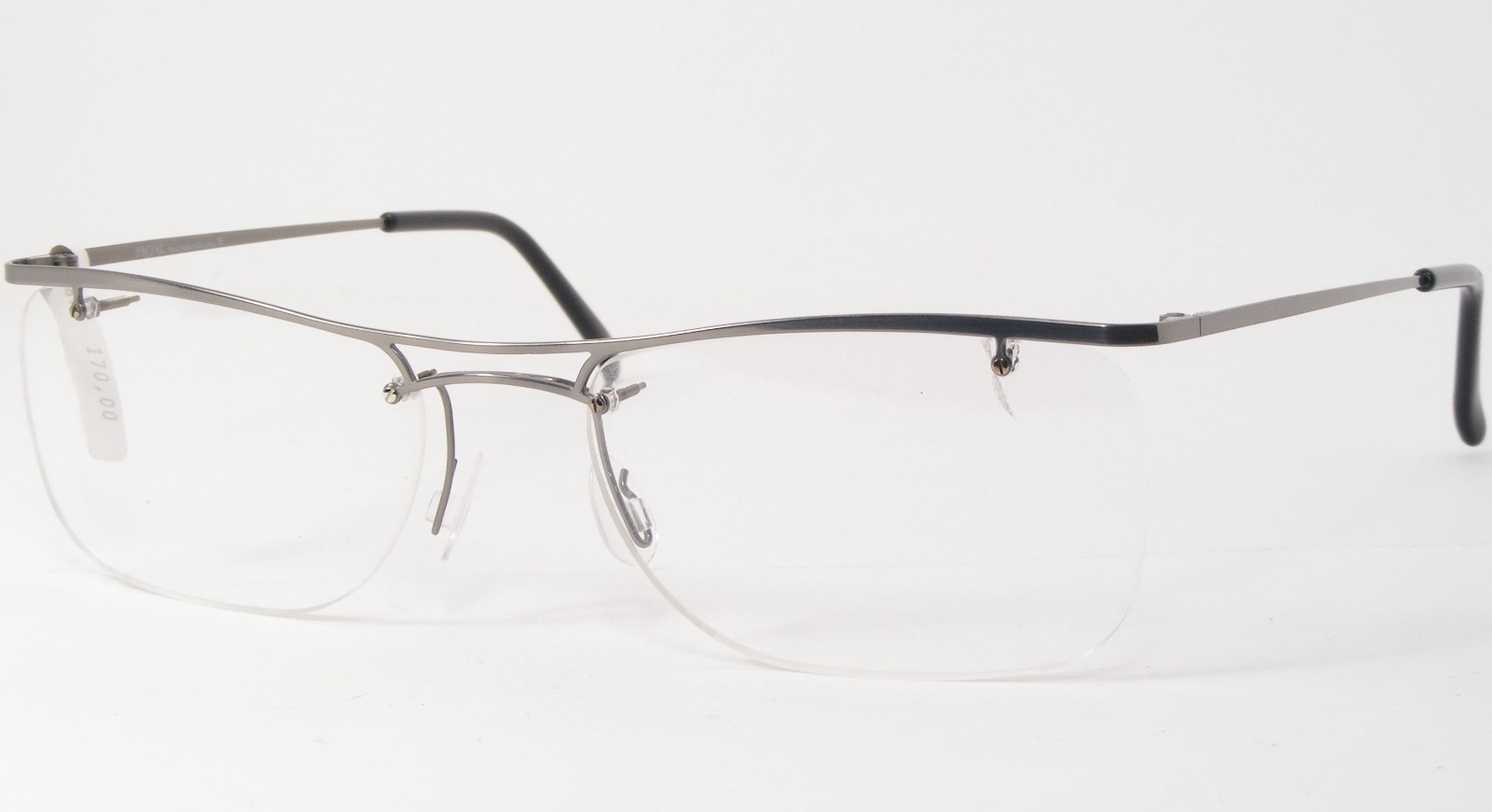 Vintage FACIAL Modell 252.1 Ru Ruthenium (Silber-Grau) Unique Brille Deu... - $105.92