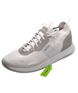 Hugo Boss Titanium Runn White Knit Sneakers Athletic Men&#39;s Shoes Size US 13 - £103.14 GBP