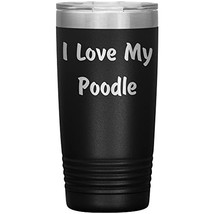 Love My Poodle v4-20oz Insulated Tumbler - Black - £24.09 GBP