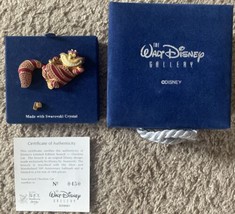 Disney Cheshire Cat Swarovski Crystal Brooch Pin In Box NO#0450 *Damaged* - £199.83 GBP