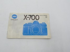 Beautiful Minolta X-700 Instructions Manual and Guide to Creative Photog... - $3.89