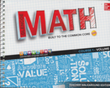 GLENCOE MATH Built to the Common Core, Course 1 Vol 1 Teacher Walkaround... - $24.49