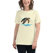 New Women&#39;s Relaxed Tee Shirt Sea Turtle Short Sleeve Crew Neck Bella+Canvas - £14.57 GBP+