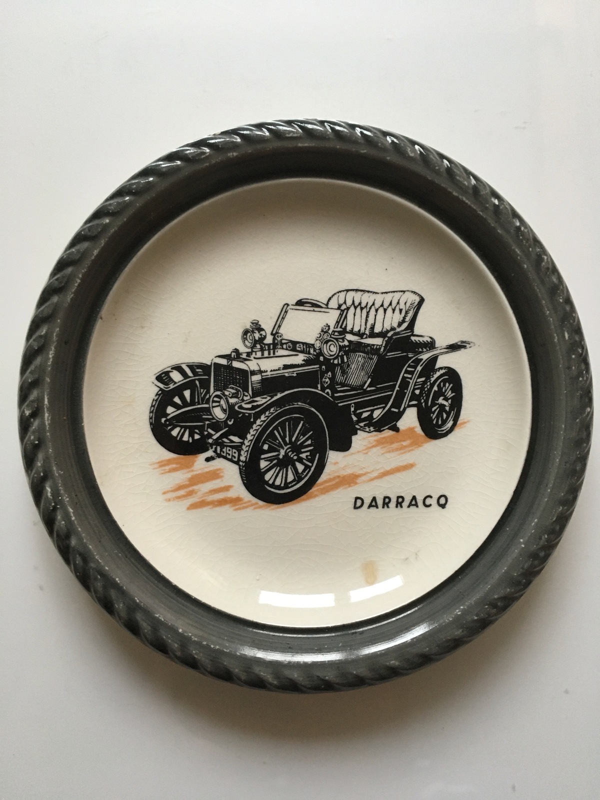 WADE VINTAGE CAR PLATE - 1904 DARRACQ - $13.72