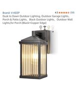 Dusk to Dawn Outdoor Lighting, Outdoor Garage Lights，Porch &amp; black+coppe... - €25,42 EUR