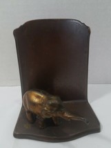 Ronson Metal Elephant Bookend Paperweight SINGLE ONE DAMAGED CORNERS - £19.46 GBP