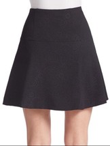 NWT Women&#39;s Kensie Black Circular Textured A-Line Skirt Sz M Medium - £19.82 GBP