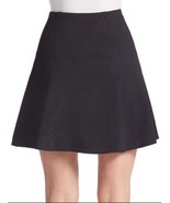 NWT Women&#39;s Kensie Black Circular Textured A-Line Skirt Sz M Medium - $33.83 CAD