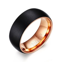 Modyle 2021 New Black Brushed Tungsten Carbide Wedding Ring For Men Women Weddin - £18.81 GBP