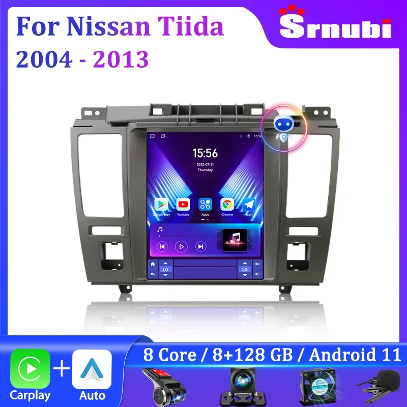 Srnubi 9.7&quot; Android 2Din Car Radio for Nissan Tiida C11 2004 - 2013 Multimedia - £93.30 GBP+