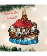 Noah&#39;s Ark Old World Christmas Blown Glass Collectible Holiday Ornament - £25.20 GBP