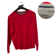 U.S. Polo Assn. Men’s Red Sweatshirt Crewneck Pullover Long Sleeve Size L - $23.76