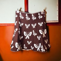 Vintage 90&#39;s Y2k Knit Butterfly Skirt Women&#39;s size 2 Elastic Waist Flowy - £11.82 GBP