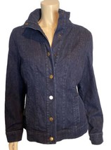 Coldwater Creek Dark Wash Denim Jacket Size M 10-12 - £25.69 GBP