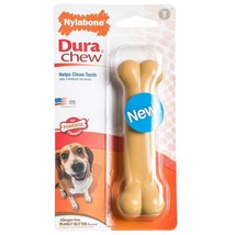 Nylabone Dura Chew Dog Bone - Peanut Butter Flavor Wolf - £27.18 GBP