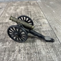 Miniature Model Cannon Brass Cast Iron Gettysburg PA - $9.49