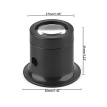 10X Monocular Gl Magnifier Watch Jewelry Repair Tools Loupe Lens Black - $3,049.16 MXN