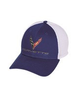 C8 Corvette Flex Fit Performance Blue/White Mesh Hat - M/L - $29.99