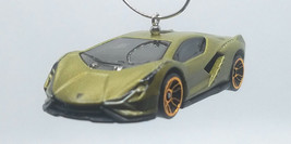 Christmas Ornament for Lamborghini Sian FKP 37 Olive Green/Black - £33.24 GBP