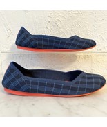 Rothy’s The Flat Indigo Blue Gingham Check Plaid Knit Ballet Flats - Wom... - €48,75 EUR
