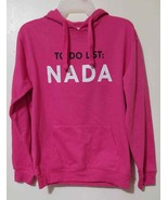 Wound Up To Do List Nada Long Sleeve Hoodie Size S 3-5 Pink (LOC C6-2021) - $288.93 MXN