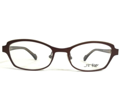J.F Rey Eyeglasses Frames JF2622 9750 Brown Checkered Cat Eye Full Rim 52-19-145 - £102.65 GBP