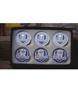 Ryder Cup 2014 &amp; 2016 Variety Pack Six Ball Markers - White &amp; Blue - Spe... - $21.38