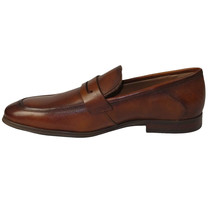 Men's Shoes Steve Madden Soft Leather upper Slip On Penny Acheron Brandy image 5